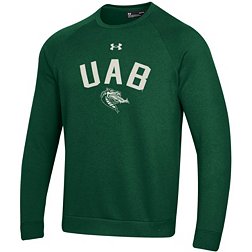 Under Armour Men's UAB Blazers Green All Day Fleece Crew Sweatshirt