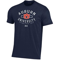 Under Armour Men's Auburn Tigers Blue Performance Cotton T-Shirt