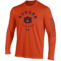 Under Armour Men's Auburn Tigers Orange Performance Cotton Long Sleeve T-Shirt