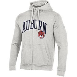 Under Armour Men's Auburn Tigers Silver Heather All Day Full-Zip Hoodie