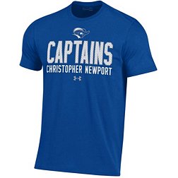 Under Armour Men's Christopher Newport Captains Royal Blue Performance Cotton T-Shirt