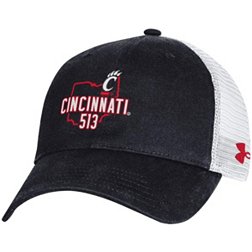 Under Armour Men's Cincinnati Bearcats Black Area Code Adjustable Trucker Hat