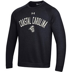Under Armour Men's Coastal Carolina Chanticleers Black All Day Fleece Crew Sweatshirt