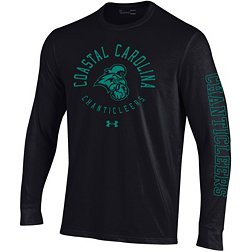 Under Armour Men's Coastal Carolina Chanticleers Black Performance Cotton Long Sleeve T-Shirt