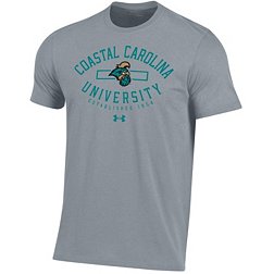 Under Armour Men's Coastal Carolina Chanticleers Steel Grey Heather Performance Cotton T-Shirt