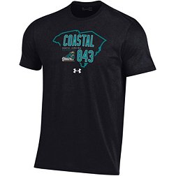 Under Armour Men's Coastal Carolina Chanticleers Black 843 Area Code T-Shirt, XL