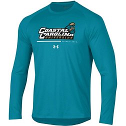Under Armour Men's Coastal Carolina Chanticleers Teal Long Sleeve Tech Performance T-Shirt