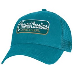 Under Armour Men's Coastal Carolina Chanticleers Teal Performance Washed Cotton Adjustable Trucker Hat
