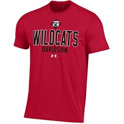 Under Armour Men's Davidson Wildcats Red Performance Cotton T-Shirt