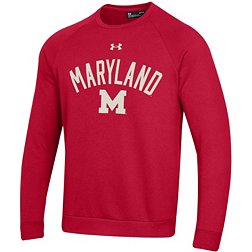 Under Armour Men's Maryland Terrapins Red All Day Fleece Crew Sweatshirt
