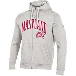 Under Armour Men's Maryland Terrapins Silver Heather All Day Full-Zip Hoodie