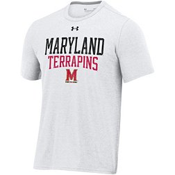 Under Armour Men's Maryland Terrapins White All Day Tri-Blend T-Shirt