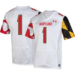 Under Armour Men's Maryland Terrapins White Replica Football Jersey