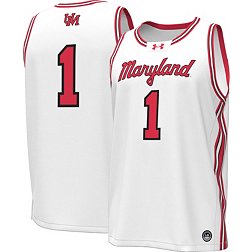 Under Armour Men's Maryland Terrapins #1 White Replica Basketball Jersey
