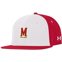 Under Armour Men's Maryland Terrapins White Fitted Baseball Hat