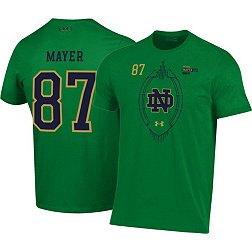 Under Armour Men's Notre Dame Fighting Irish Michael Mayer #87 Green T-Shirt