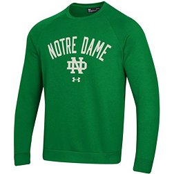 Under Armour Men's Notre Dame Fighting Irish Kelly Green All Day Fleece Crew Sweatshirt