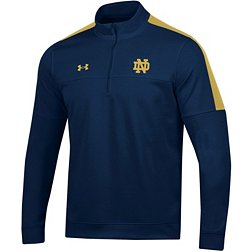 Under Armour Men's Notre Dame Fighting Irish Navy Mid Layer 1/2 Zip Pullover Jacket