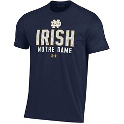 Under Armour Men's Notre Dame Fighting Irish Navy Performance Cotton T-Shirt