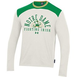 Under Armour Men's Notre Dame Fighting Irish Ivory Iconic Long Sleeve T-Shirt