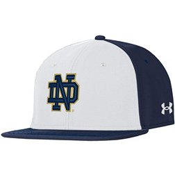 Under Armour Men's Notre Dame Fighting Irish White Fitted Baseball Hat