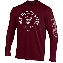 Under Armour Men's New Mexico State Aggies Maroon Performance Cotton Long Sleeve T-Shirt