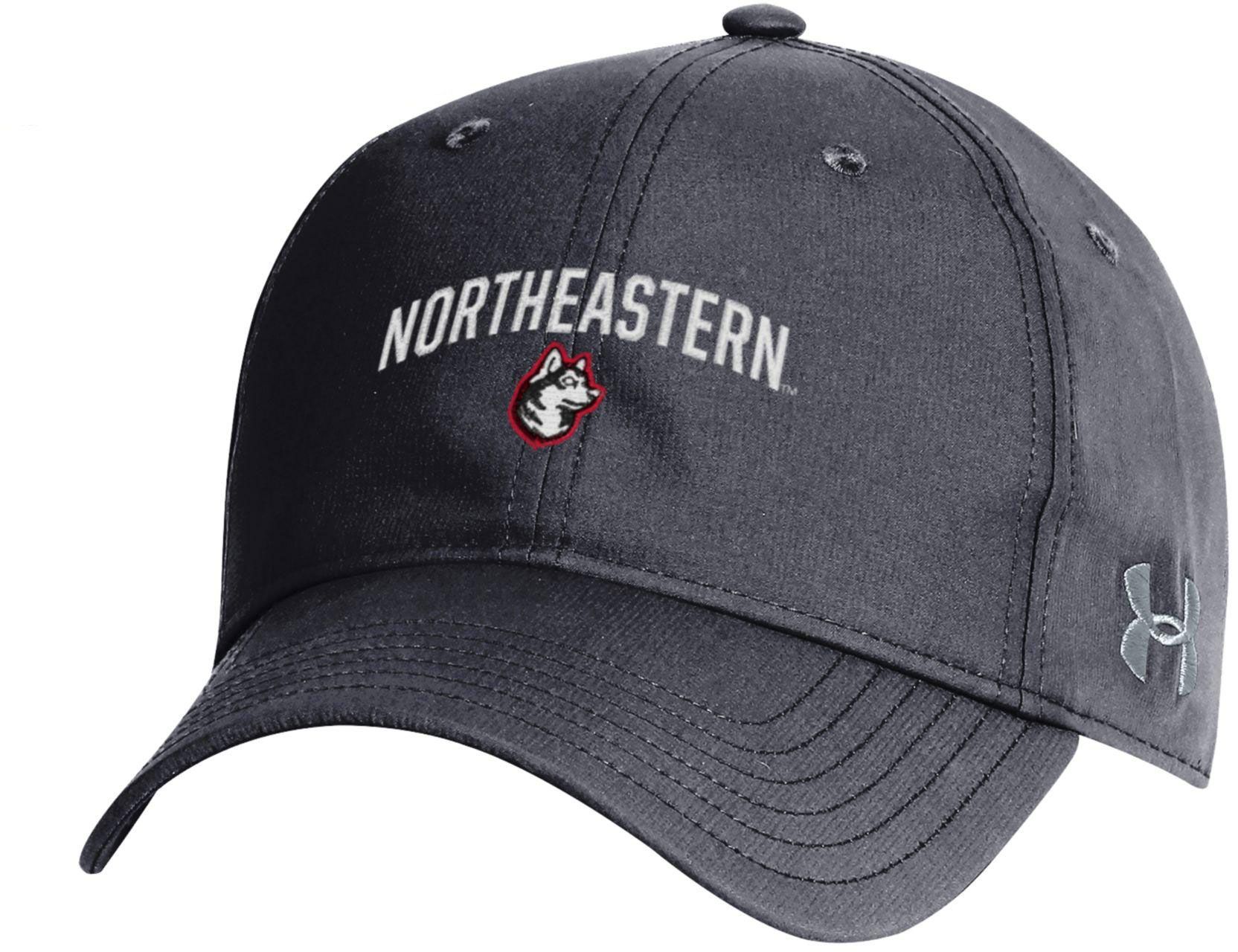 Under Armour Men's Northeastern Huskies Black Adjustable Hat