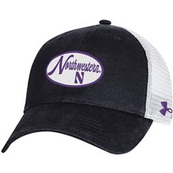 Under Armour Men's Northwestern Wildcats Black Performance Cotton Adjustable Hat