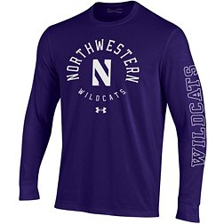 Under Armour Men's Northwestern Wildcats Purple Performance Cotton Long Sleeve T-Shirt