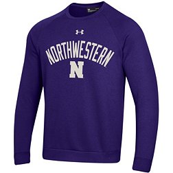 Under Armour Men's Northwestern Wildcats Purple All Day Fleece Crew Sweatshirt