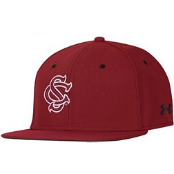 Under Armour Men's South Carolina Gamecocks Garnet Fitted Baseball Hat