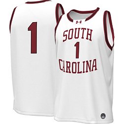 Under Armour Men's South Carolina Gamecocks #1 White Replica Basketball Jersey