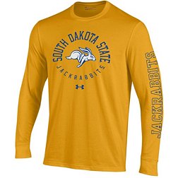 Under Armour Men's South Dakota State Jackrabbits Gold Performance Cotton Long Sleeve T-Shirt