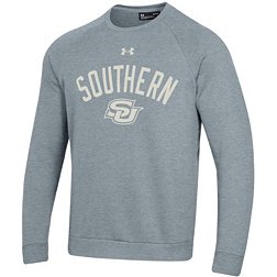 Under Armour Men's Southern University Jaguars Grey All Day Fleece Crew Sweatshirt