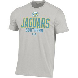 Under Armour Men's Southern University Jaguars Grey Performance Cotton T-Shirt