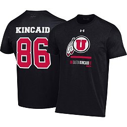 Under Armour Men's Utah Utes Dalton Kincaid #86 Black T-Shirt