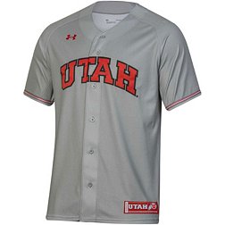 Under Armour Men's Utah Utes Grey Replica Baseball Jersey