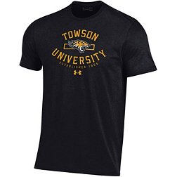 Under Armour Men's Towson Tigers Black Performance Cotton T-Shirt