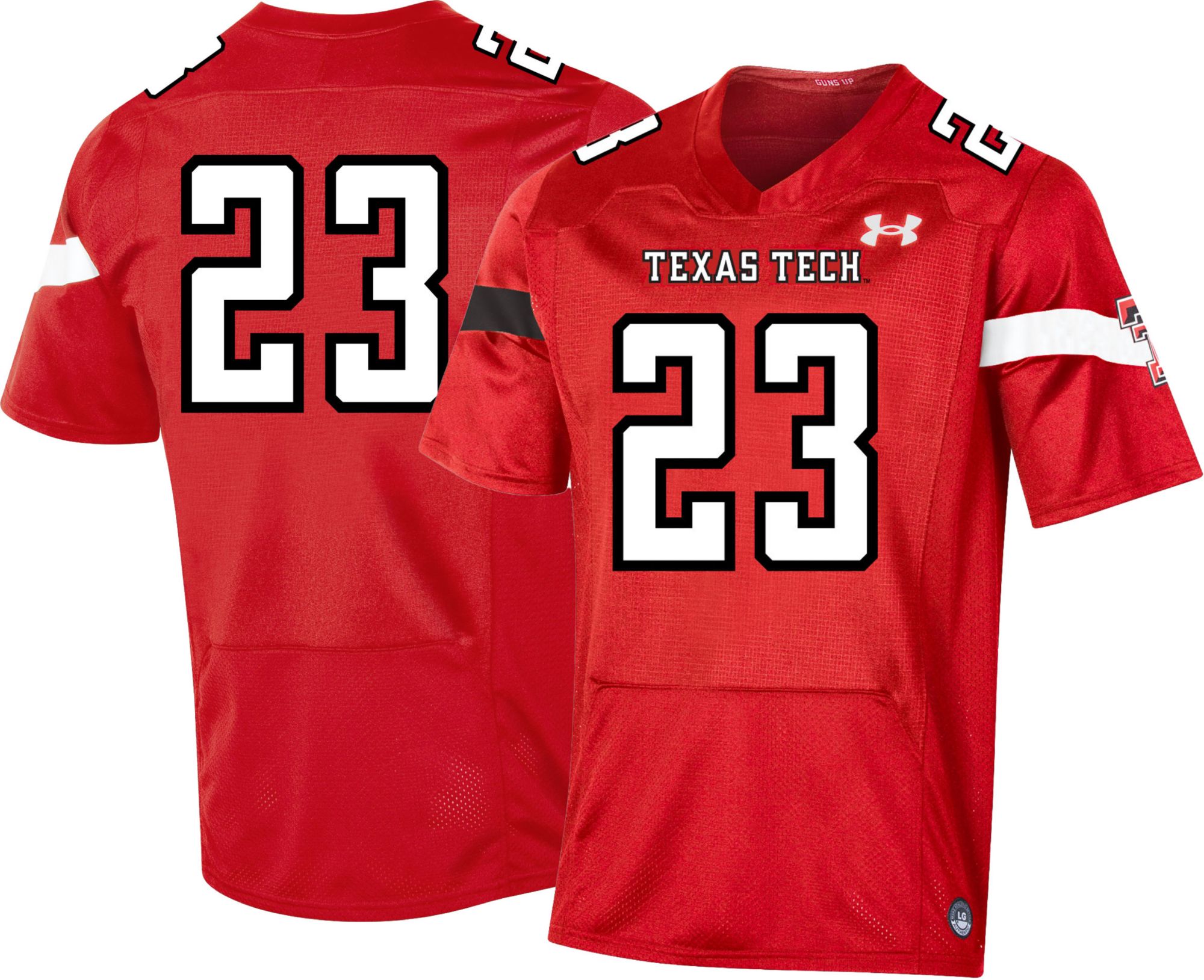 Under Armour Men's Texas Tech Red Raiders Patrick Mahomes #5 White Replica Football Jersey, Large