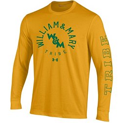 Under Armour Men's William & Mary Tribe Gold Performance Cotton Long Sleeve T-Shirt