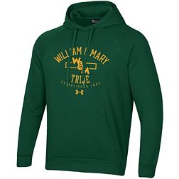 Under Armour Men's William & Mary Tribe Green Fleece Pullover Hoodie