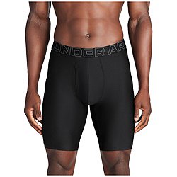 Discs Print Men's Sports Underwear, Moisture Absorption And Sweat Wicking,  Anti-wear Legs, Quick-drying Long Boxer Briefs Shorts, Running Briefs, Swim