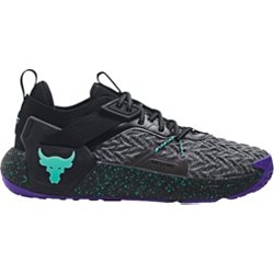 Under Armour Project Rock 4 Mens Trainers 3023695 Sneakers Shoes (UK 9.5 US  10.5 EU 44.5, Grey Black 107)