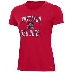 Under Armour Women's Portland Sea Dogs Red Performance T-Shirt