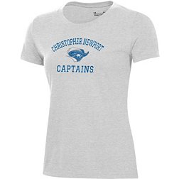 Under Armour Women's Christopher Newport Captains Silver Heather Pennant T-Shirt