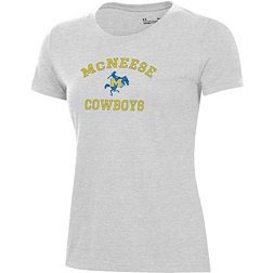 Under Armour Women's McNeese State Cowboys Silver Heather Pennant T-Shirt