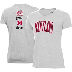 Under Armour Women's Maryland Terrapins Silver Heather Pennant T-Shirt