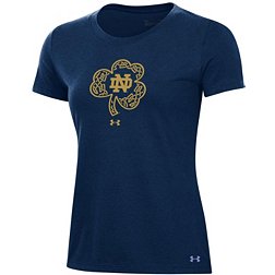 Under Armour Women's Notre Dame Fighting Irish Navy Shamrock T-Shirt