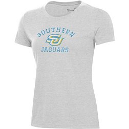 Under Armour Women's Southern University Jaguars Silver Heather Pennant T-Shirt