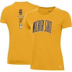 Under Armour Women's Wichita State Shockers Yellow Pennant T-Shirt